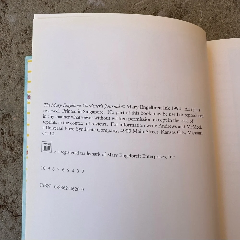 Mary Engelbreit Gardener's Journal 2000‎